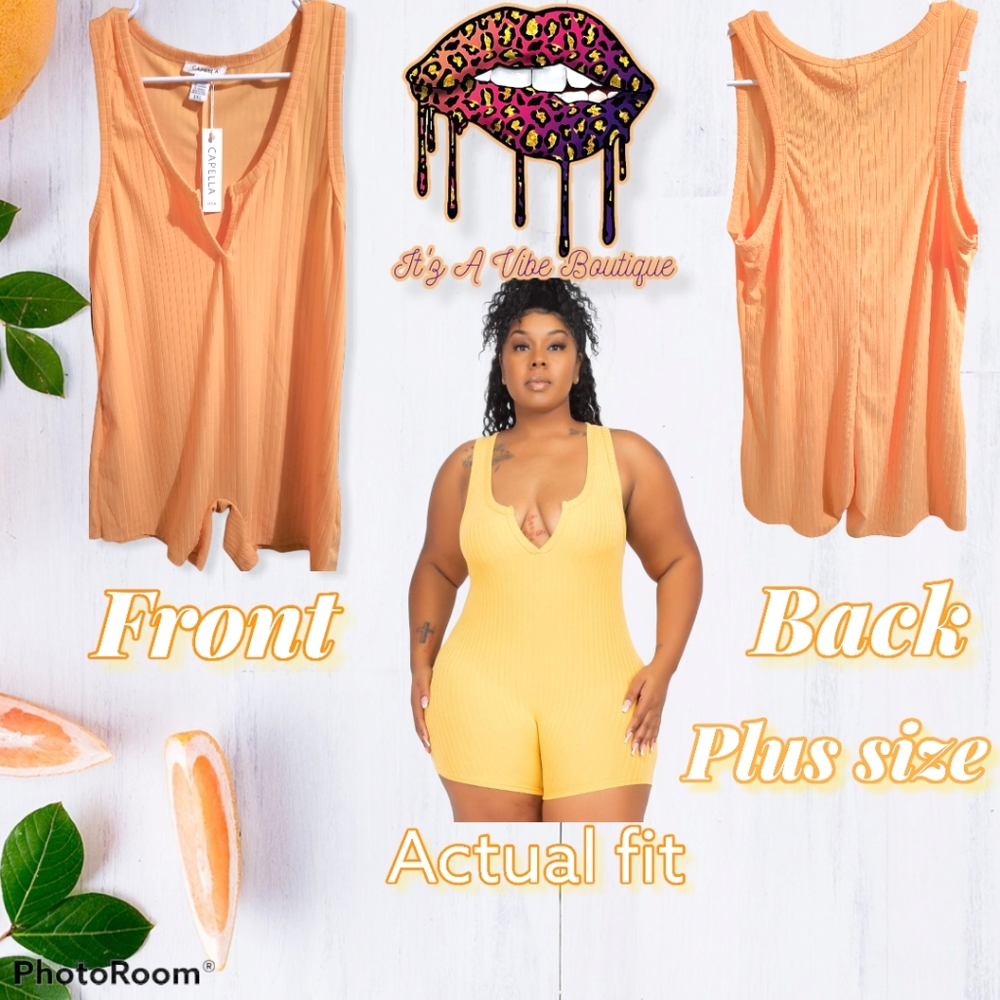 Slit Neck Romper